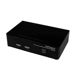 Switch 2 Puertos KVM DisplayPort USB