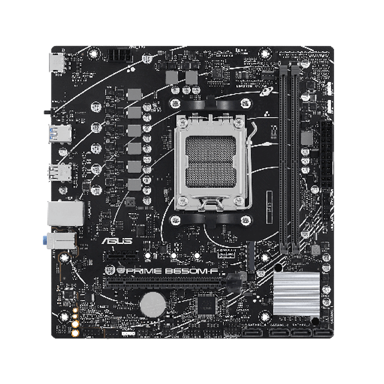 Placa Madre ASUS PRIME B650M-F, Socket AM5, 4x DDR5, 1x M.2, Gigabit Ethernet, m-ATX 4