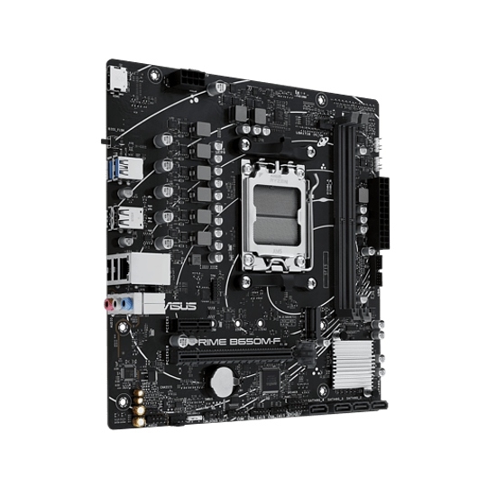 Placa Madre ASUS PRIME B650M-F, Socket AM5, 4x DDR5, 1x M.2, Gigabit Ethernet, m-ATX