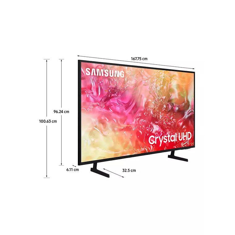 Smart TV Samsung de 75“ Crystal UHD 4K DU7000 Wide 2