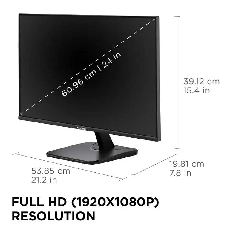 Monitor 24“ Viewsonic (1080p 120Hz  A-Sync, HDMI, DP, VGA) 3
