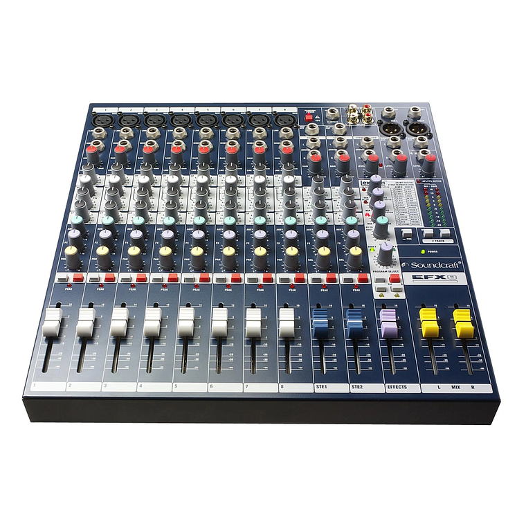 Mezclador Soundcraft EFX8 Analogo 8 Canales Mono 2 Stereo 2