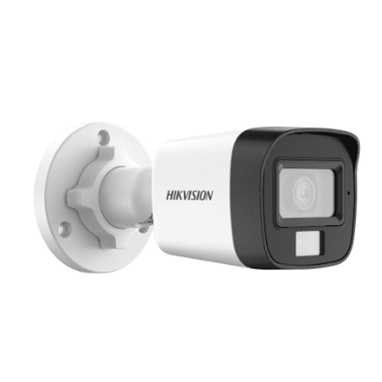 Cámara minibala fija con audio, luz e híbrido inteligente de 2 MP, Hikvision