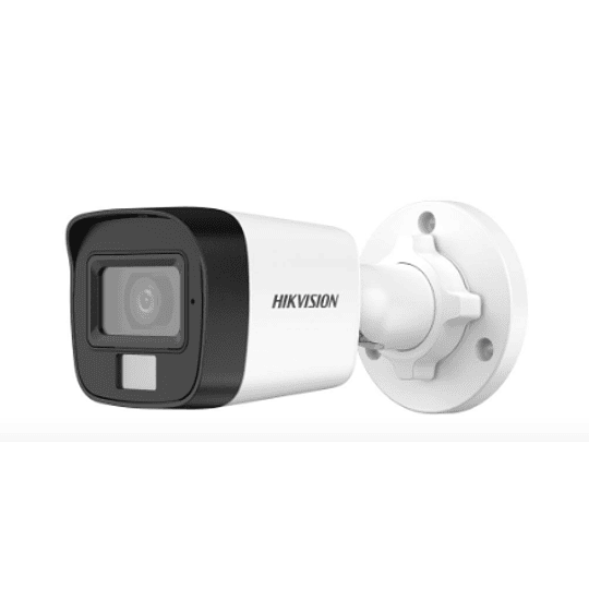 Cámara minibala fija con audio, luz e híbrido inteligente de 2 MP, Hikvision