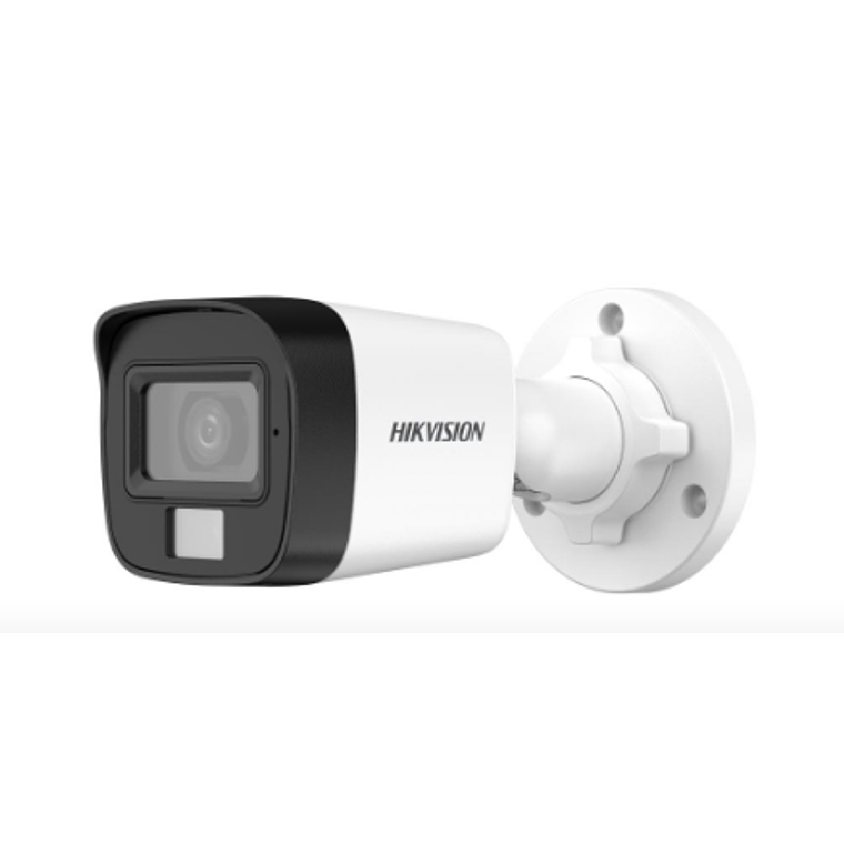 Cámara minibala fija con audio, luz e híbrido inteligente de 2 MP, Hikvision 3