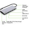 Adaptador HUB multipuerto USB-C 7 en 1 Belkin USB-A USB-C HDMI Lector MicroSD, Belkin