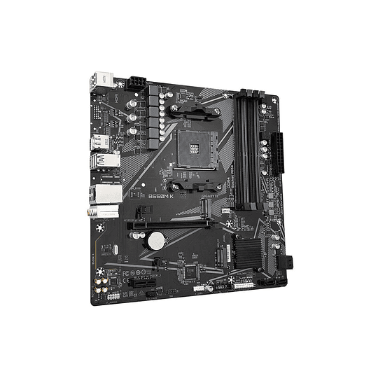 Placa Madre Gigabyte B550M K (AM4, DDR4 2133/4733MHz, M.2, MicroATX)