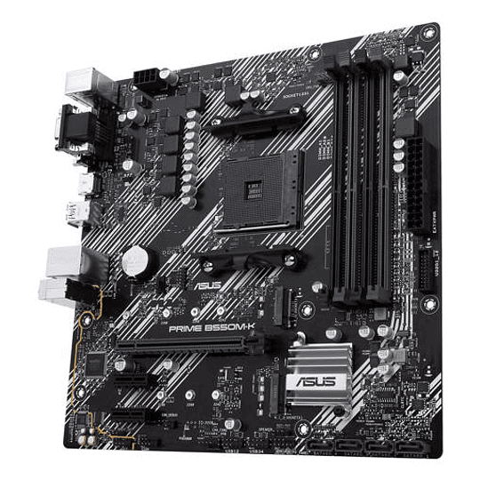Placa Madre ASUS PRIME B550M-K, Socket AMD AM4, DDR4 HDMI DVI M.2 USB 3.2 Gen 2, Micro-ATX