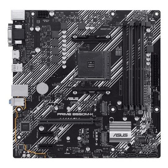 Placa Madre ASUS PRIME B550M-K, Socket AMD AM4, DDR4 HDMI DVI M.2 USB 3.2 Gen 2, Micro-ATX