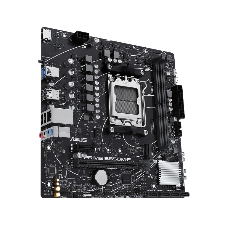 Placa Madre ASUS PRIME B650M-F, Socket AM5, 4x DDR5, 1x M.2, Gigabit Ethernet, m-ATX 3