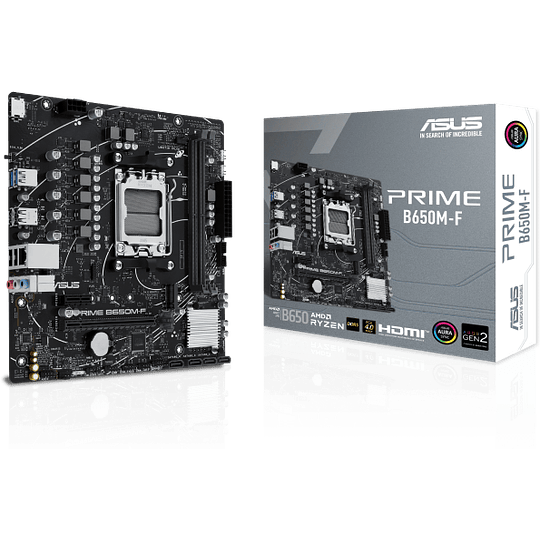 Placa Madre ASUS PRIME B650M-F, Socket AM5, 4x DDR5, 1x M.2, Gigabit Ethernet, m-ATX