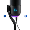 Micrófono Gamer Logitech G Yeti GX, RGB dinámico para gaming con LIGHTSYNC 