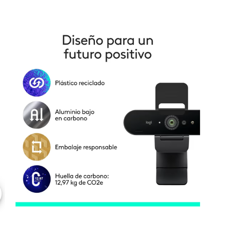 Cámara Video Conferencia Logitech Brio 4K Zoom digital: 5x Conect. USB-A o USB-C 5