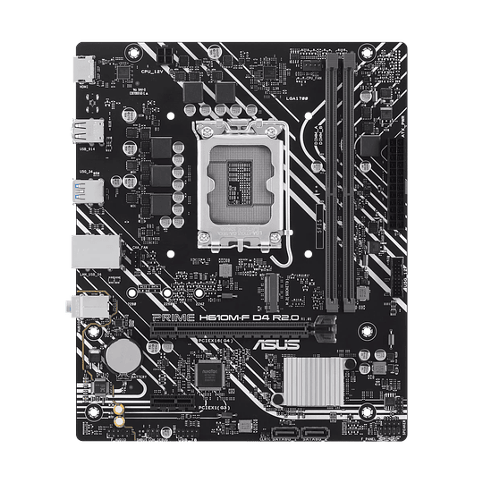 Placa Madre ASUS PRIME H610M-F D4 R2.0 (LGA 1700 Micro ATX, PCle 4.0 M.2 DDR4)