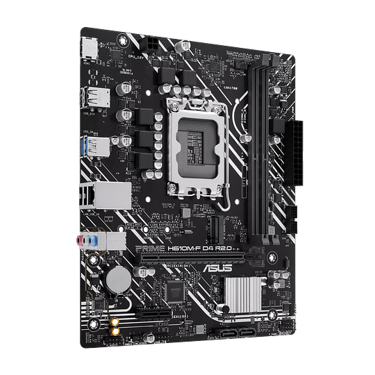 Placa Madre ASUS PRIME H610M-F D4 R2.0 (LGA 1700 Micro ATX, PCle 4.0 M.2 DDR4)