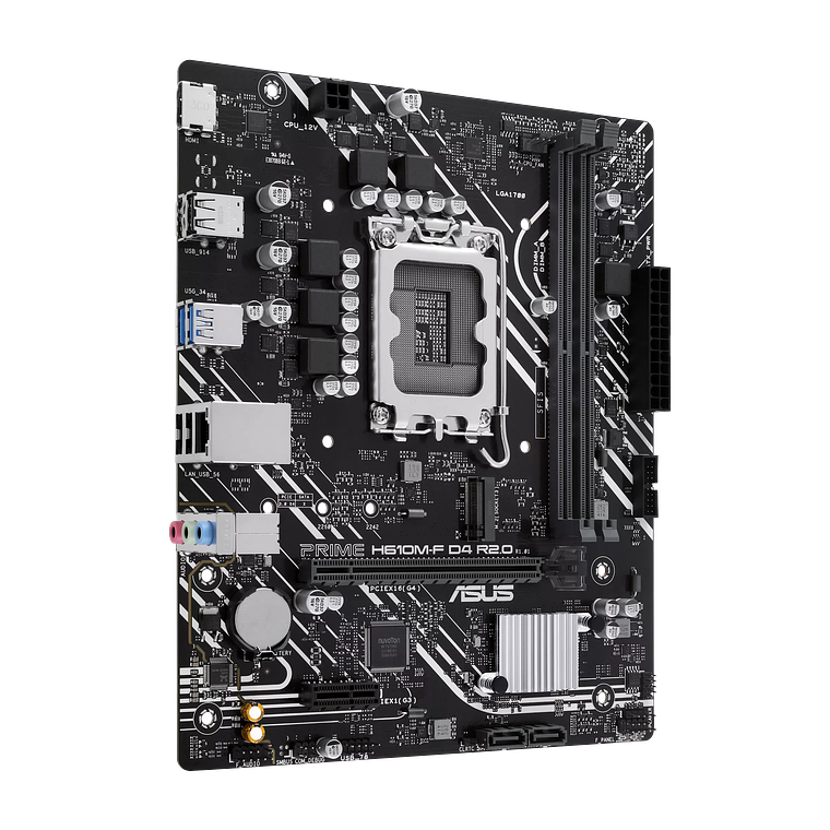 Placa Madre ASUS PRIME H610M-F D4 R2.0 (LGA 1700 Micro ATX, PCle 4.0 M.2 DDR4) 7