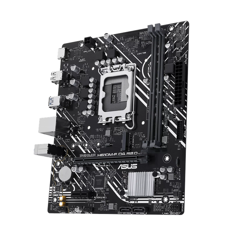 Placa Madre ASUS PRIME H610M-F D4 R2.0 (LGA 1700 Micro ATX, PCle 4.0 M.2 DDR4) 8
