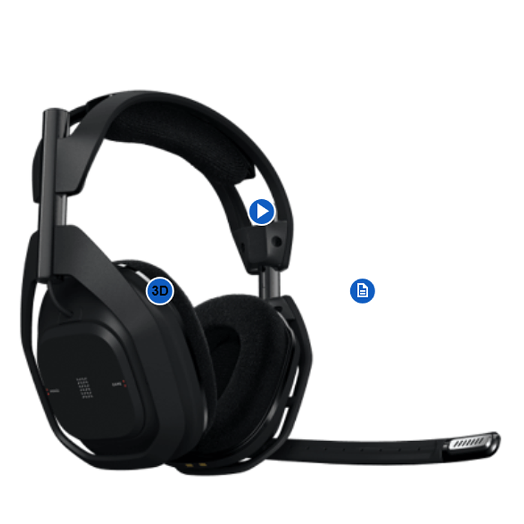 Audífonos inalámbricos Gamer Logitech ASTRO A50 X + Base Station (Lightspeed/Bluetooth, Playsync)  4