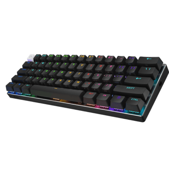 Teclado Gamer Inalámbrico Logitech G PRO X 60, Ingles, Switch Táctil, RGB, 60%, Color Negro