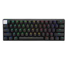 Teclado Gamer Inalámbrico Logitech G PRO X 60, Ingles, Switch Táctil, RGB, 60%, Color Negro