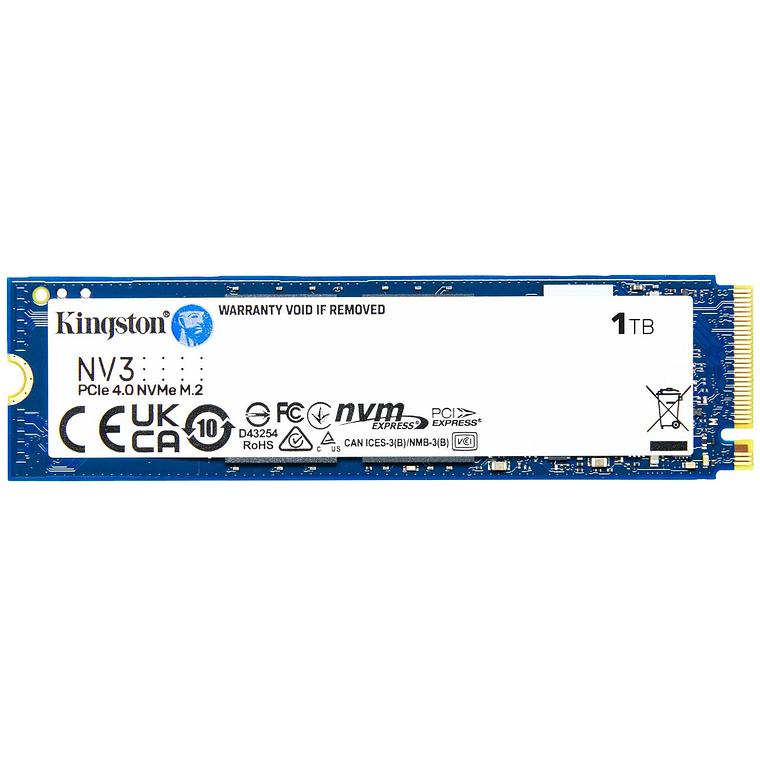 Disco Duro 1TB interno SSD | Kingston NV3 M.2 2280 NVMe 7