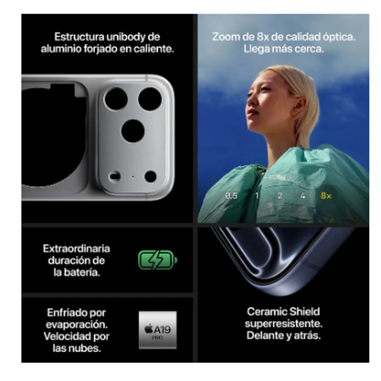 Apple iPhone 17 Pro 1TB Plata 5
