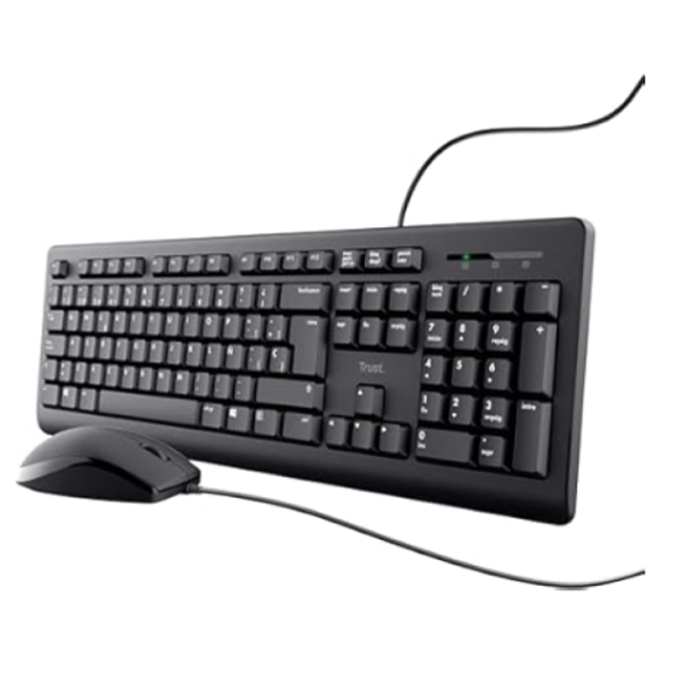 Kit Combo Alambrico Teclado y Mouse KM100 EQ 1