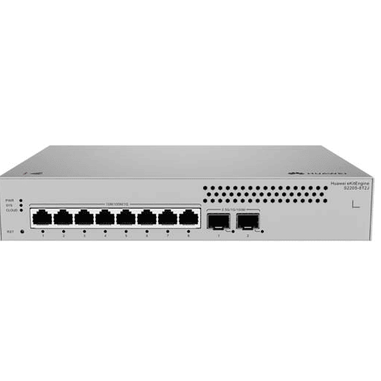 Switch 8 puertos Huawei eKit S220S-8T2J Gestionado L2 8 Puertos Gigabit + 2 SFP 1U Gris