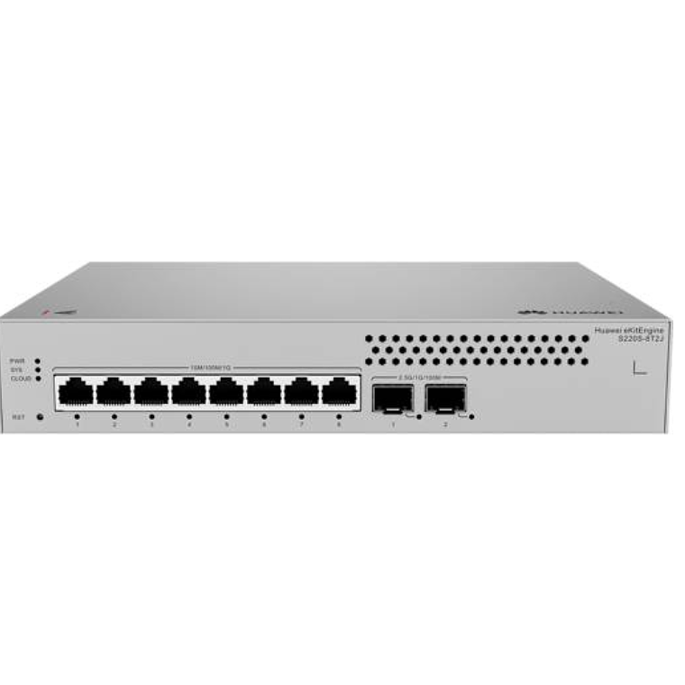 Switch 8 puertos Huawei eKit S220S-8T2J Gestionado L2 8 Puertos Gigabit + 2 SFP 1U Gris 1