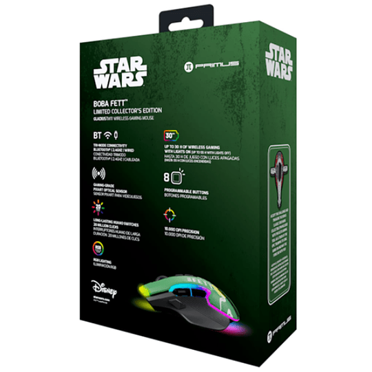 Mouse inalámbrico Primus Gaming - 2.4 GHz / Bluetooth / USB 2.0