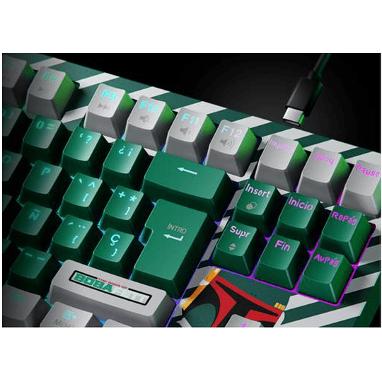 Teclado Inalámbrico Primus Gaming, 2.4 GHz, Bluetooth, USB 2.0