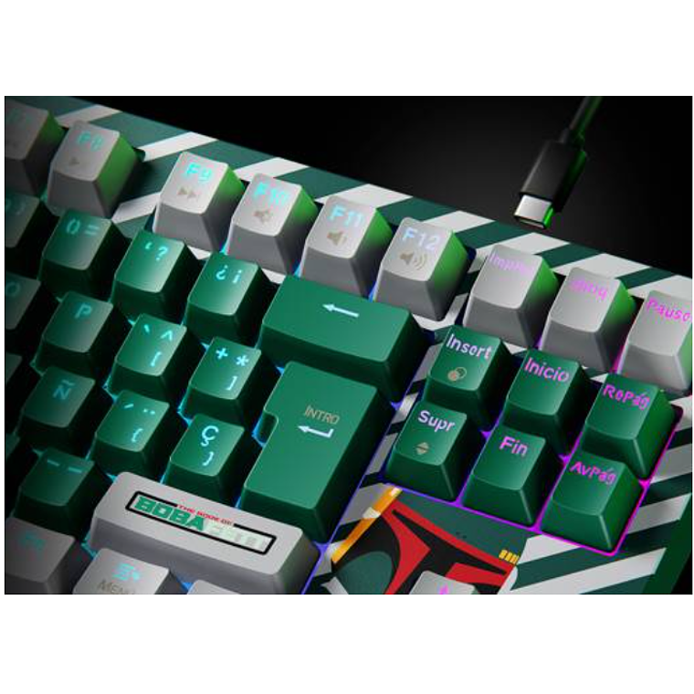 Teclado Inalámbrico Primus Gaming, 2.4 GHz, Bluetooth, USB 2.0 3