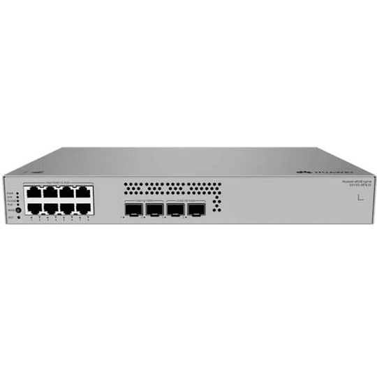 Switch 8 Puertos Huawei eKit S310S-8P4JX Gestionado L2+ 8 Puertos PoE+ + 4 SFP/SFP+ 10G 66 Gbps 1U Gris