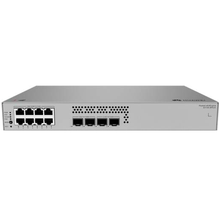 Switch 8 Puertos Huawei eKit S310S-8P4JX Gestionado L2+ 8 Puertos PoE+ + 4 SFP/SFP+ 10G 66 Gbps 1U Gris 1