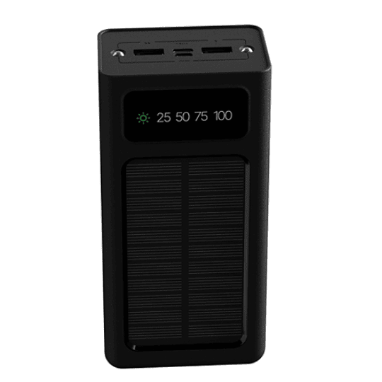 Powerbank con Cables de Carga Integrados Xtech XPB-300, Carga Solar, 30.000mAh, Negro