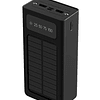 Powerbank con Cables de Carga Integrados Xtech XPB-300, Carga Solar, 30.000mAh, Negro