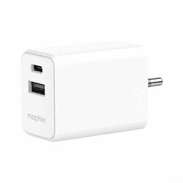 Cargador de Pared Essential PD 30W USB-A + USB-C (EU) Mophie