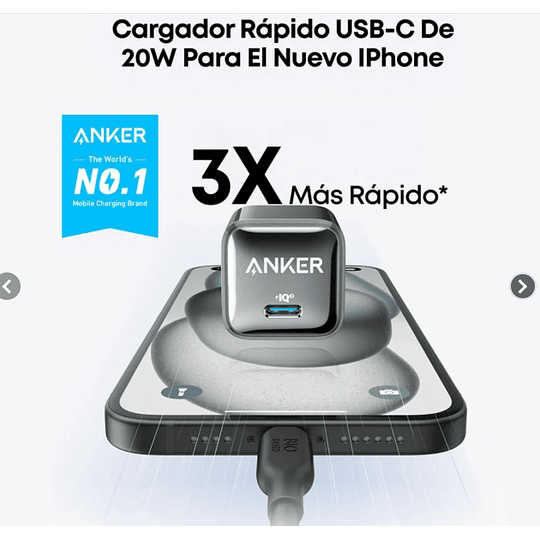 Cargador Anker - 511 Charger (Nano Pro) - Black