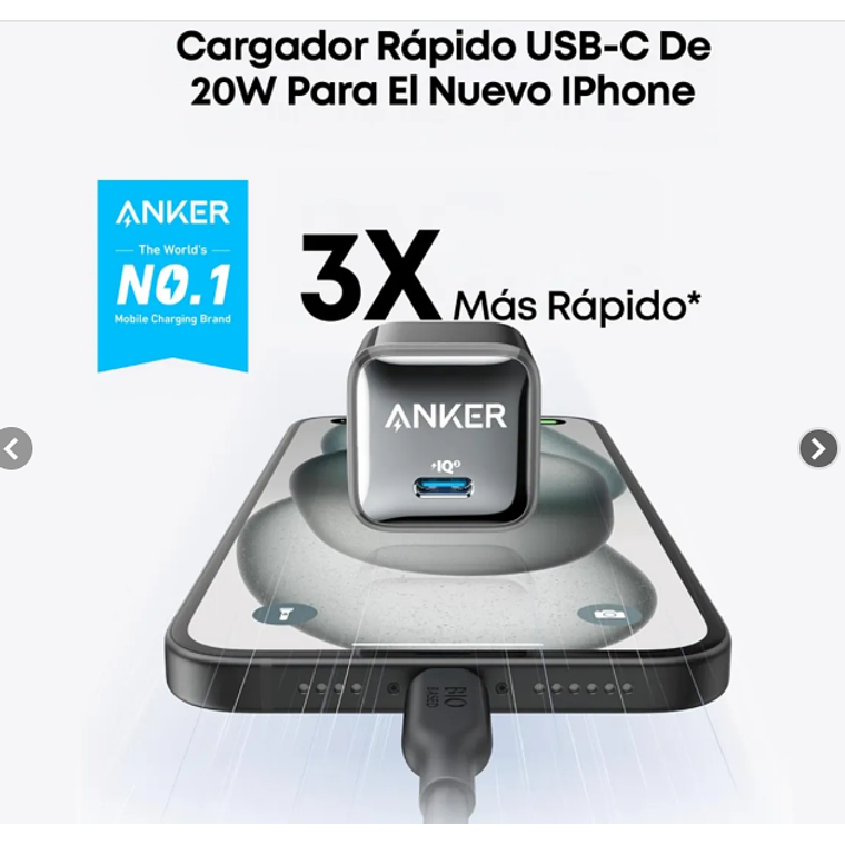 Cargador Anker - 511 Charger (Nano Pro) - Black 2
