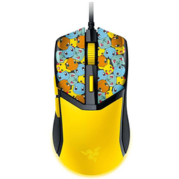 Mouse cableado Gamer Razer Cobra Pokemon - Negro - Amarillo