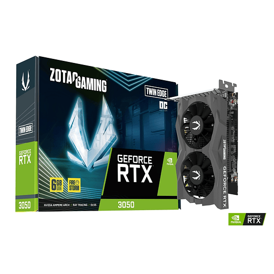 Tarjeta de Video ZOTAC GAMING RTX 3050 6GB GDDR6 Twin Edge
