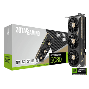 Tarjeta de video ZOTAC GAMING RTX 5080 SOLID CORE OC 16GB GDDR7