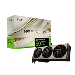 Tarjeta de Video MSI Nvidia GeForce RTX 5070 Ti Inspire 3X OC de 16GB GDDR7