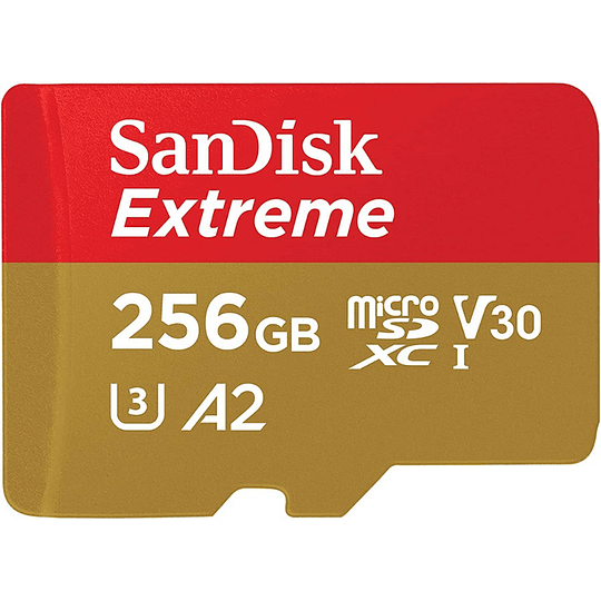 Tarjeta de memoria 256GB - A2 / Video Class V30 / UHS-I U3 / Class10 - microSDXC UHS-I
