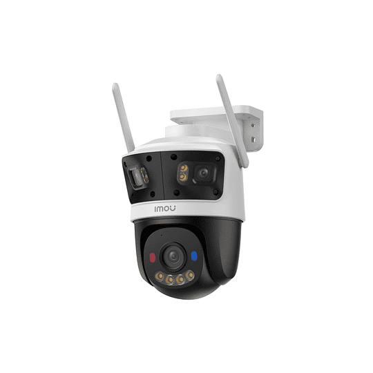 Cámara IMU Cruiser Triple 11MP lente tripe, 2 lente fijos de 3MP 1 lente PT de 5MP de exterior audio bidireccional.