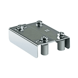 Placa para puertas de doble regulación con rodillo de nylon de 40mm