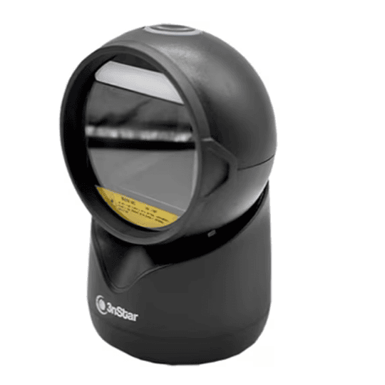 Escáner de código de barras 2D omnidireccional de 640 x 480 píxeles y resolución mínima de 5 milésimas de pulgada