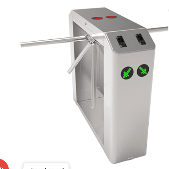 Torniquete bidireccional doble abatible ZKTeco.