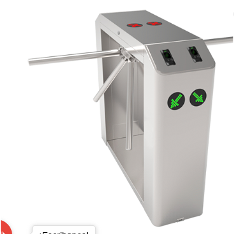 Torniquete bidireccional doble abatible ZKTeco. 1