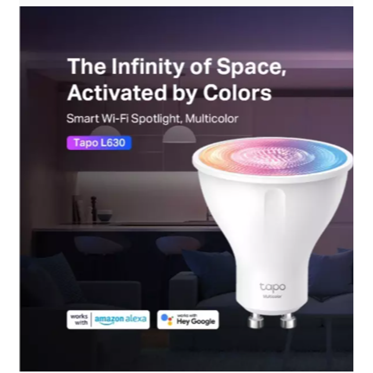 Pack 2 Bombillas GU10 Multicolor Wi-Fi Tapo - Tapo L630(2-pack). 3